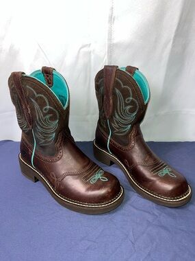Ariat Women’s Fatbaby Heritage Dapper Western Boots Size 8.5B